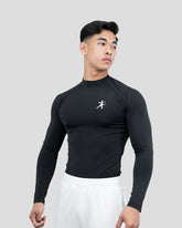 Hustle High Neck Full Sleeve Compression T-shirt