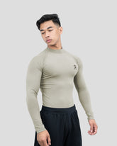 Hustle High Neck Full Sleeve Compression T-shirt
