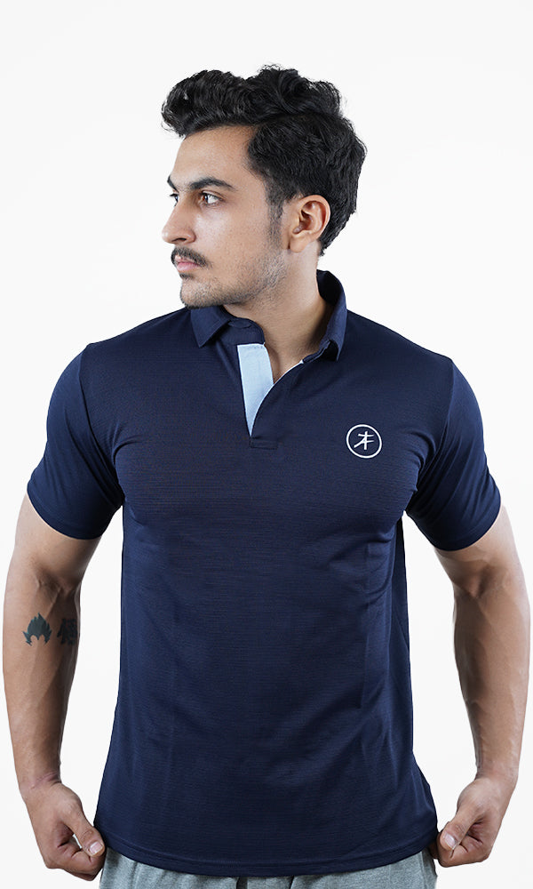 Athflex Dualistic Polo Tshirt Navy