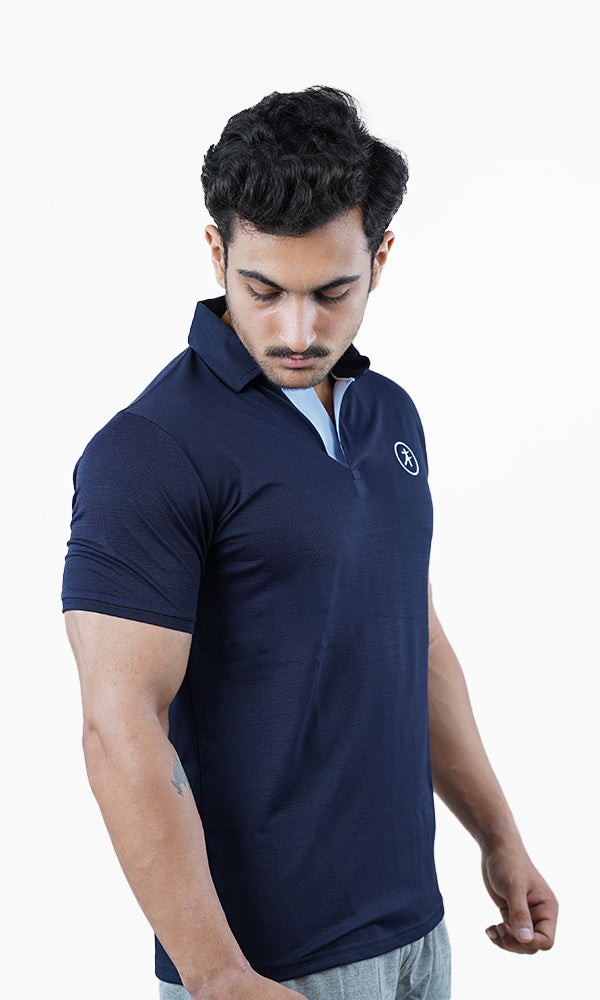 Athflex Dualistic Polo Tshirt Navy