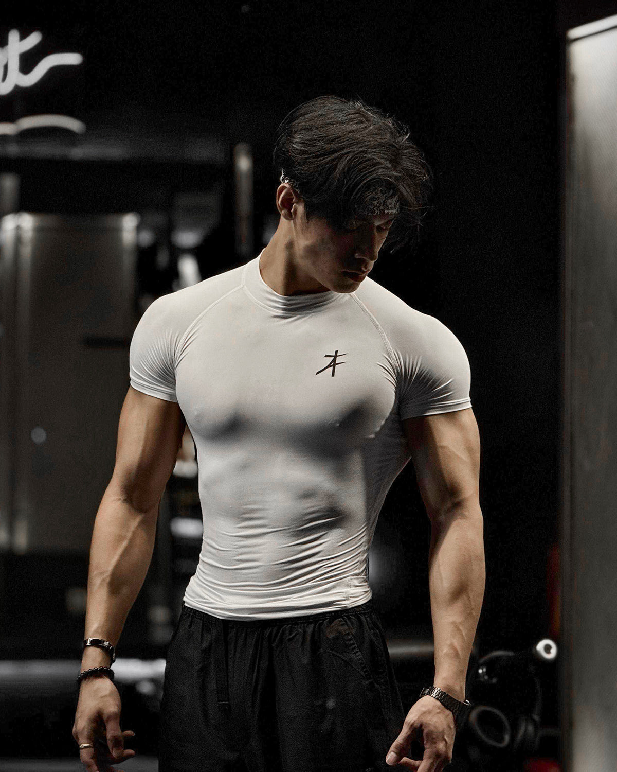 Hustle High Neck Compression T-shirt - Main Image