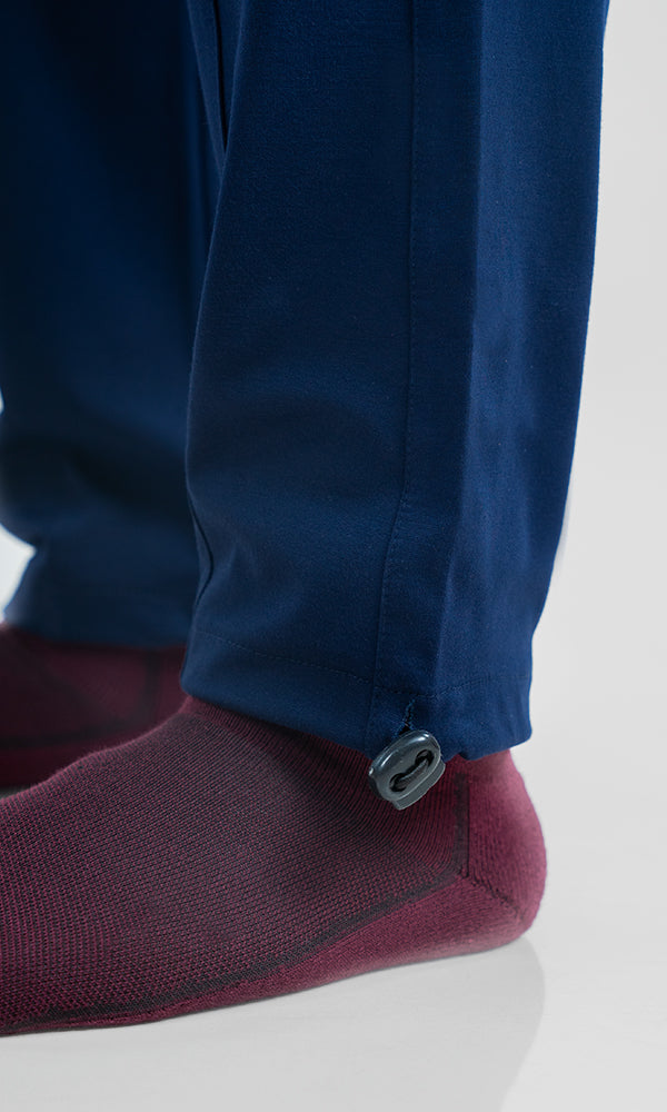 Navy Legacy Cargo Pants by Athflex - Slim Fit Gym Cargo Pants