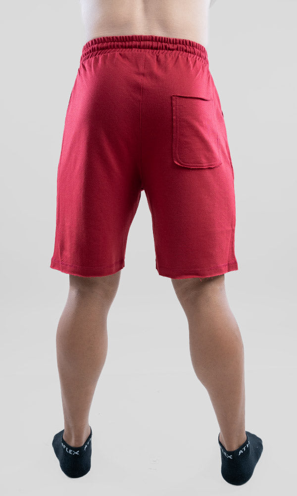 Raw shorts for men in Maroon - gym shorts for men by Athflex