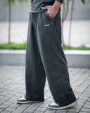 Acid wash baggy pants