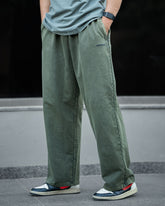 Acid wash baggy pants