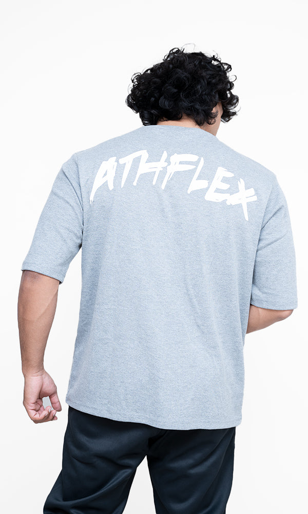 Flex Oversize T-Shirt in Light Grey by Athflex - Perfect gym wear
