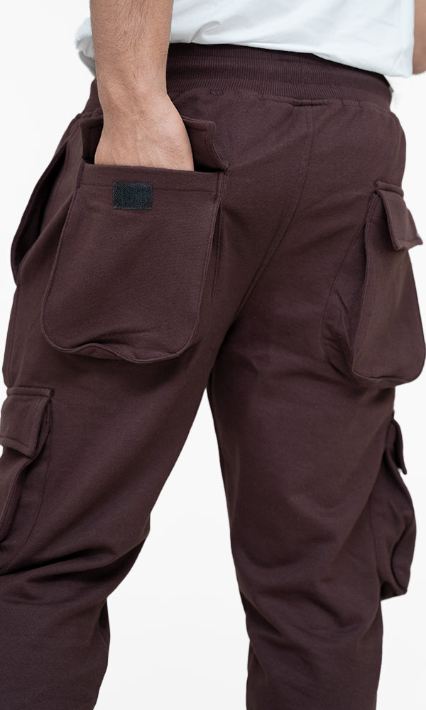 Signature Cargo Joggers (Coffee Brown)