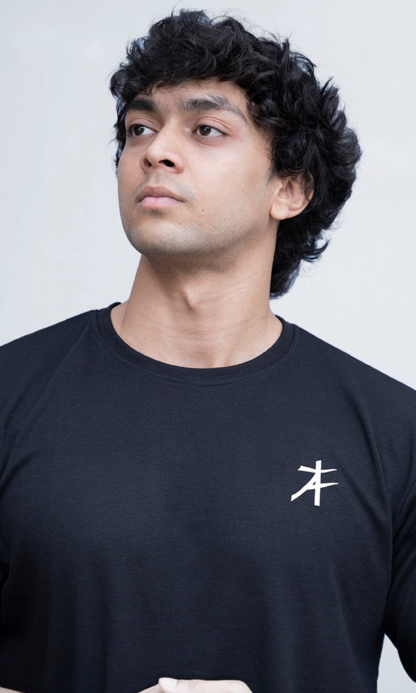 Flex Oversize T-Shirt in Black Swag by Athflex - Perfect gym wear