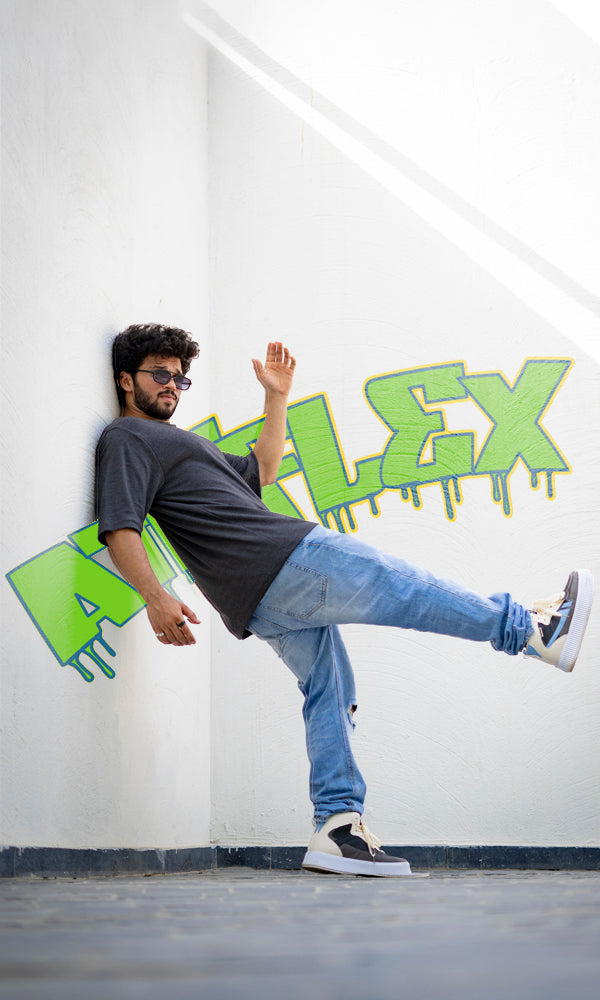 Flex Oversize T-Shirt(Lead grey)