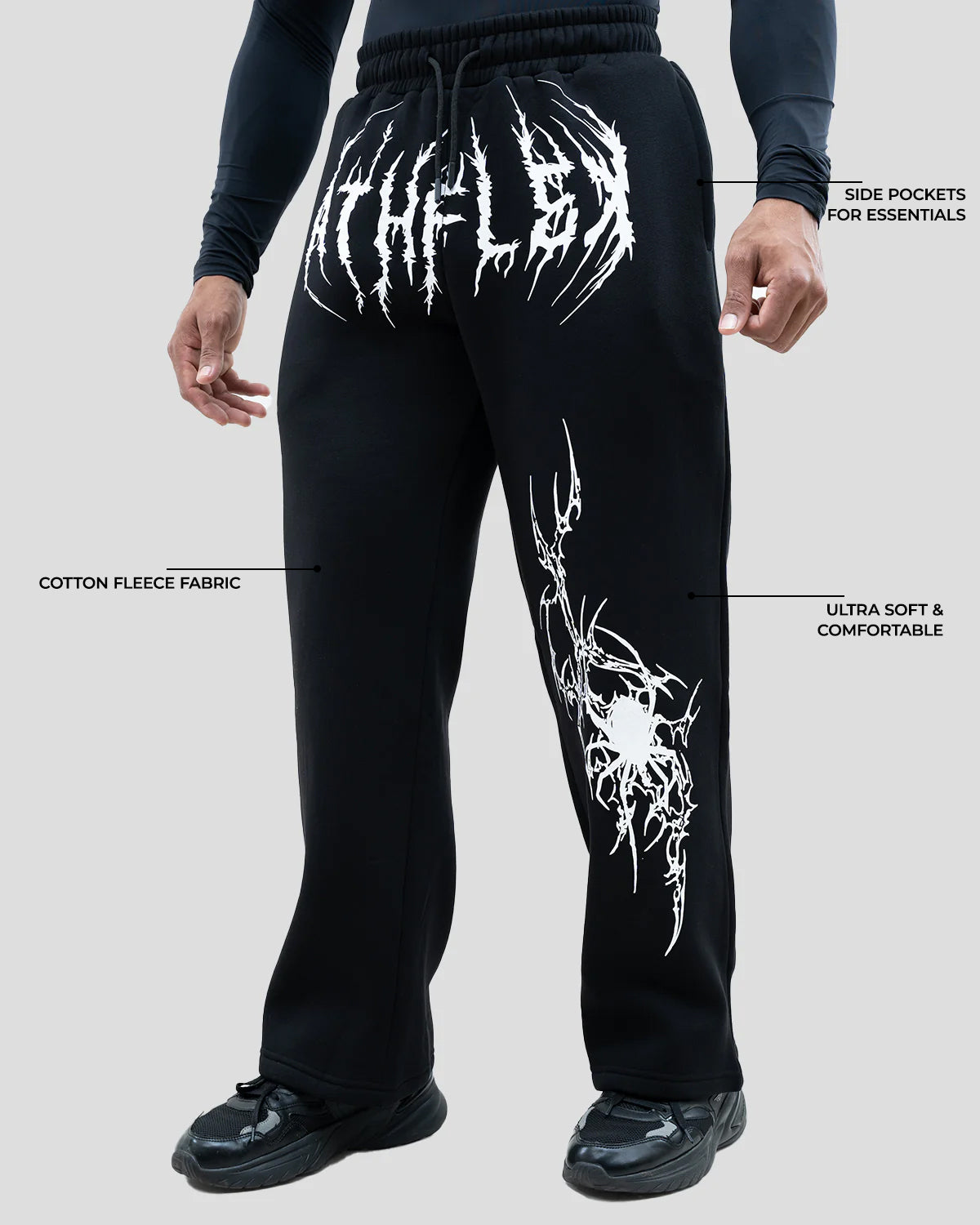 Dark Flex Straight Pants