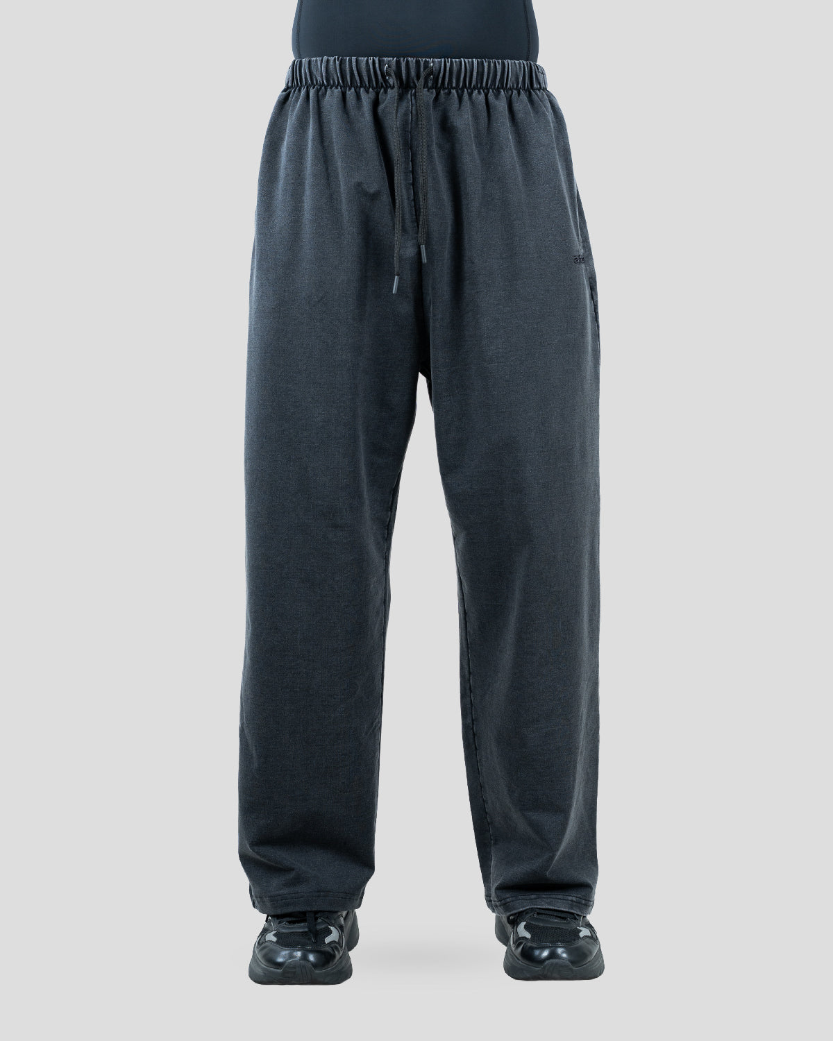 Acid wash baggy pants