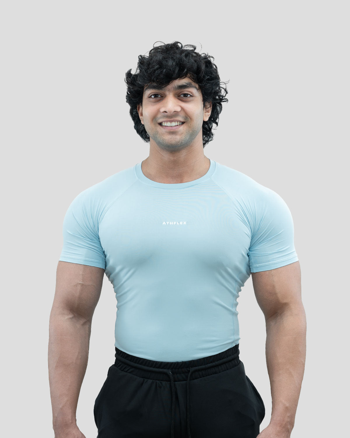 Ace compression T-shirt (Powder Blue)