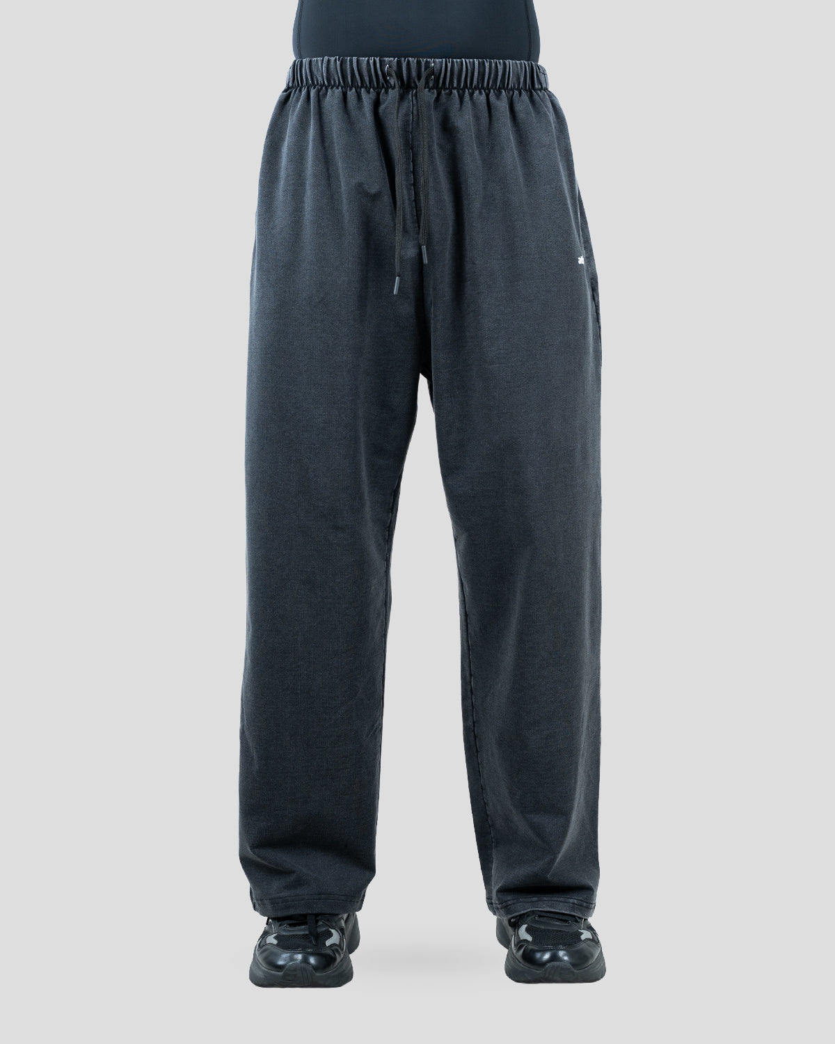 Acid wash baggy pants