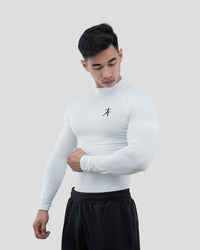 Hustle High Neck Full Sleeve Compression T-shirt