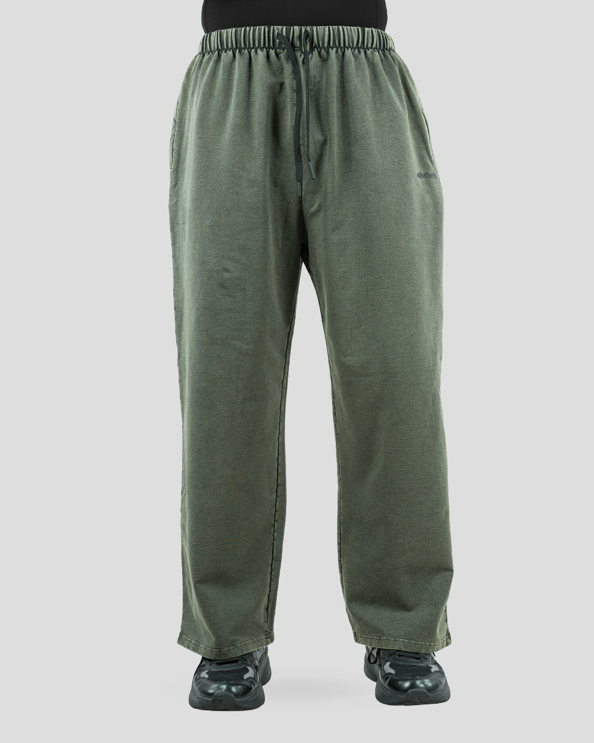 Acid wash baggy pants