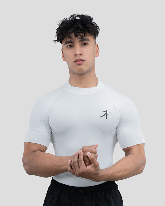 Hustle High Neck Compression T-shirt