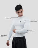 Hustle High Neck Full Sleeve Compression T-shirt