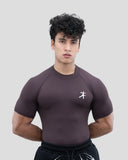 Hustle High Neck Compression T-shirt