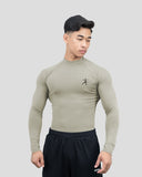 Hustle High Neck Full Sleeve Compression T-shirt