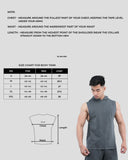 Acid Wash Sleeveless Hoodie