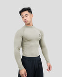 Hustle High Neck Full Sleeve Compression T-shirt