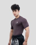 Hustle High Neck Compression T-shirt