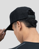 Suede Flex Trucker Cap (Black)