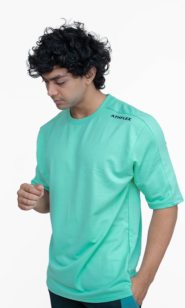 Flex Ample Oversize T-Shirt in Mint Green by Athflex - Perfect gym wear