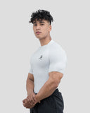 Hustle High Neck Compression T-shirt