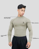 Hustle High Neck Full Sleeve Compression T-shirt