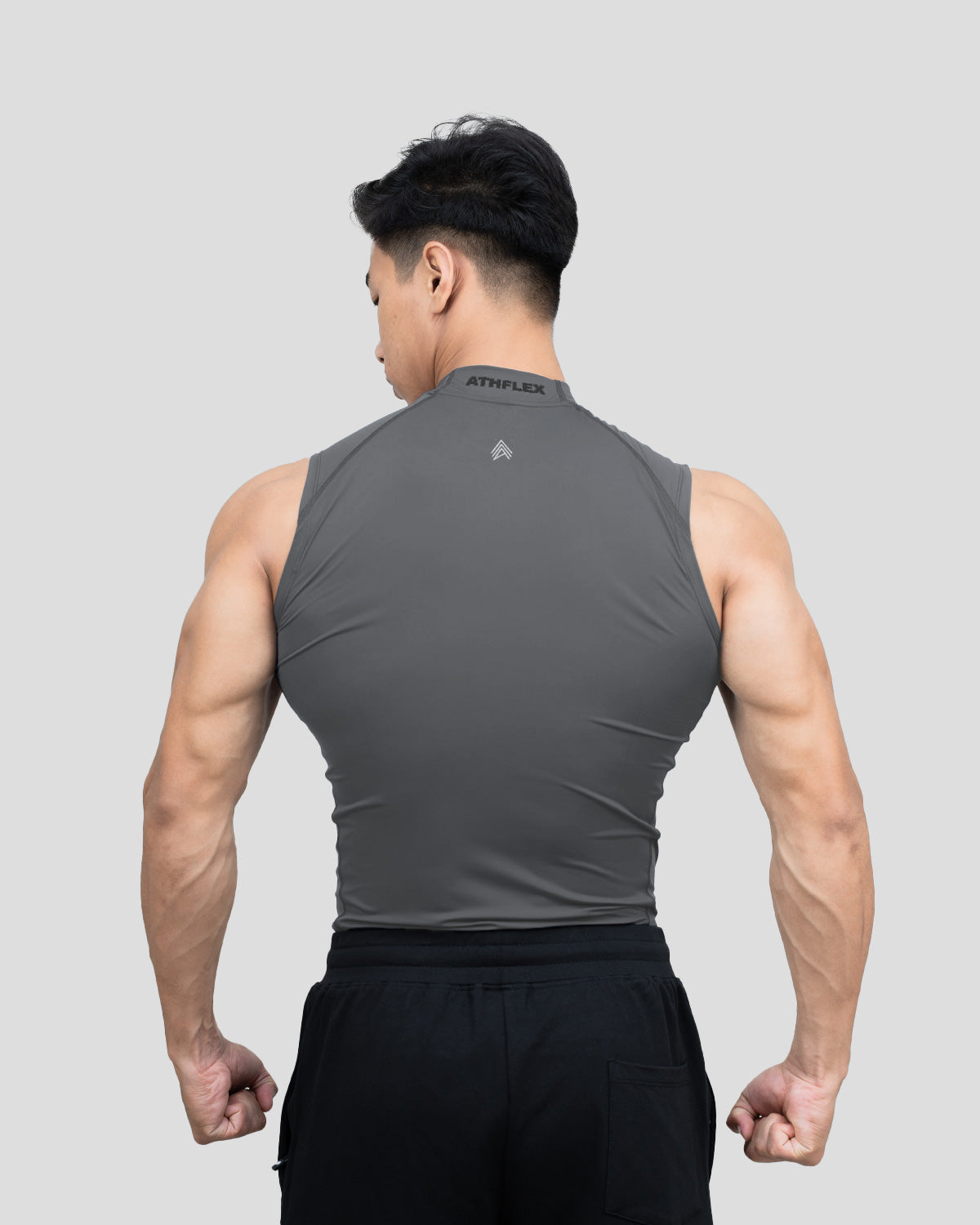 Hustle High Neck Compression Tank