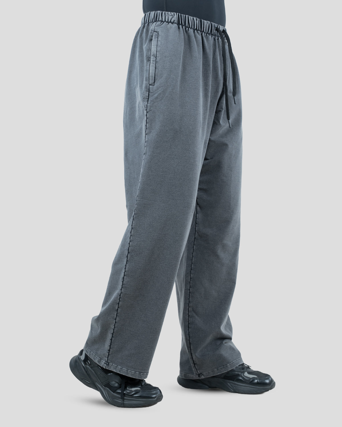 Acid wash baggy pants