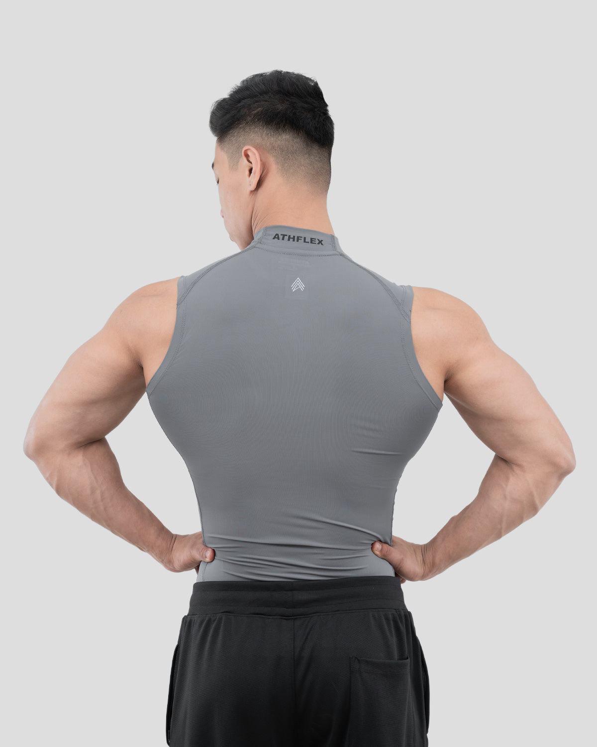 Hustle High Neck Compression Tank