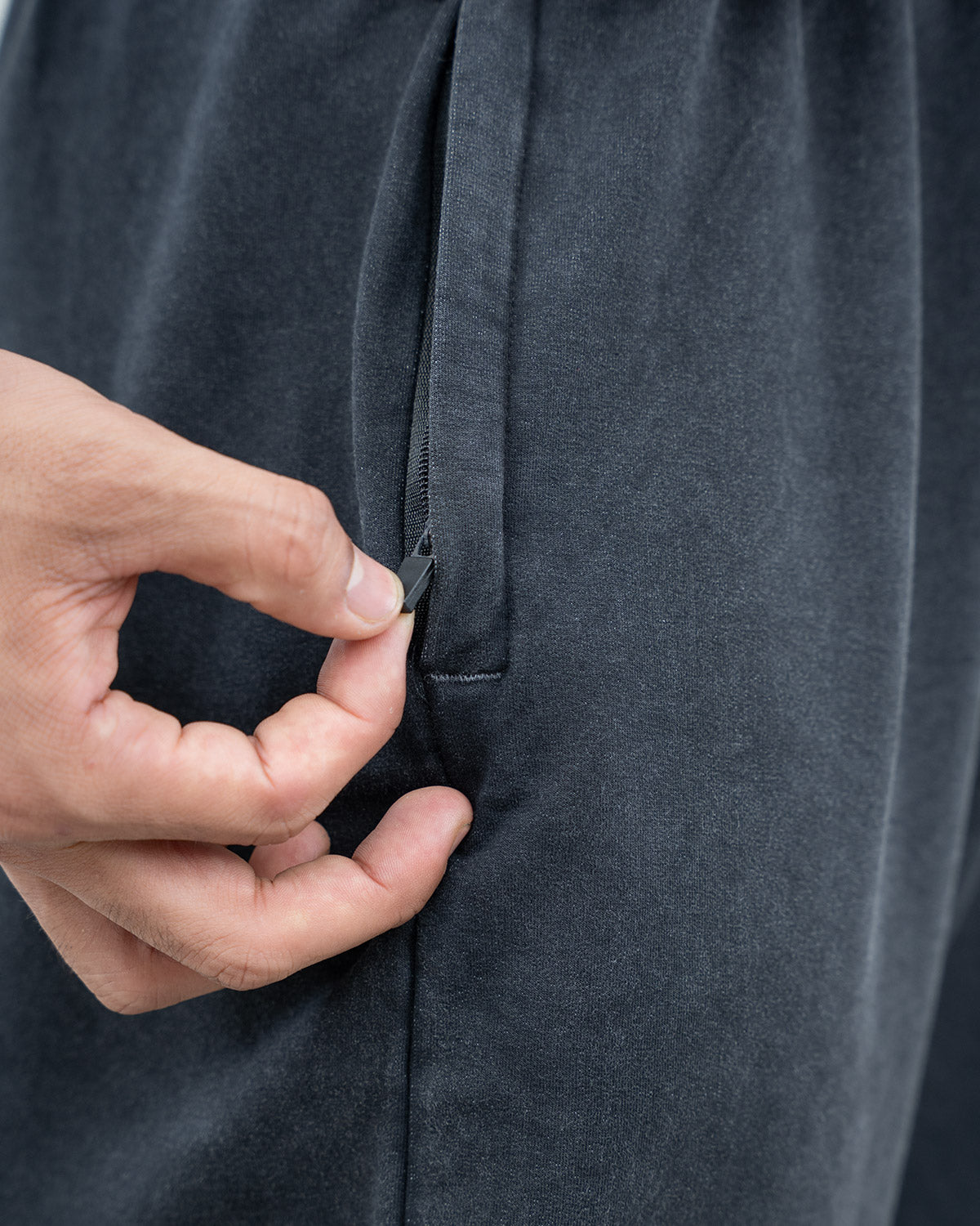 Acid wash baggy pants