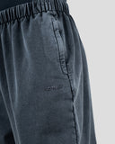Acid wash baggy pants