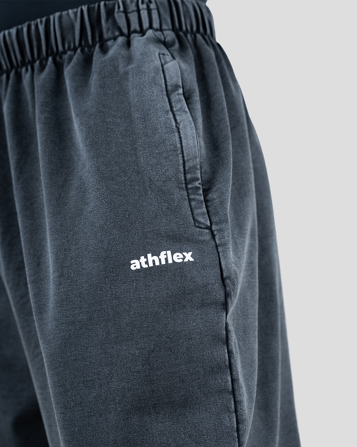 Acid wash baggy pants