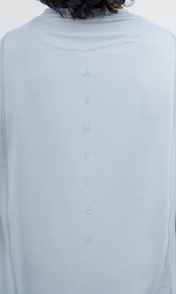 Athflex The Vertical Flex Oversized T-Shirt Light Grey - Buy Gym Wear Online