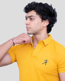 Pique Polo T-shirt (Corn Yellow) - Athflex 