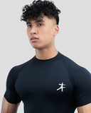 Hustle High Neck Compression T-shirt