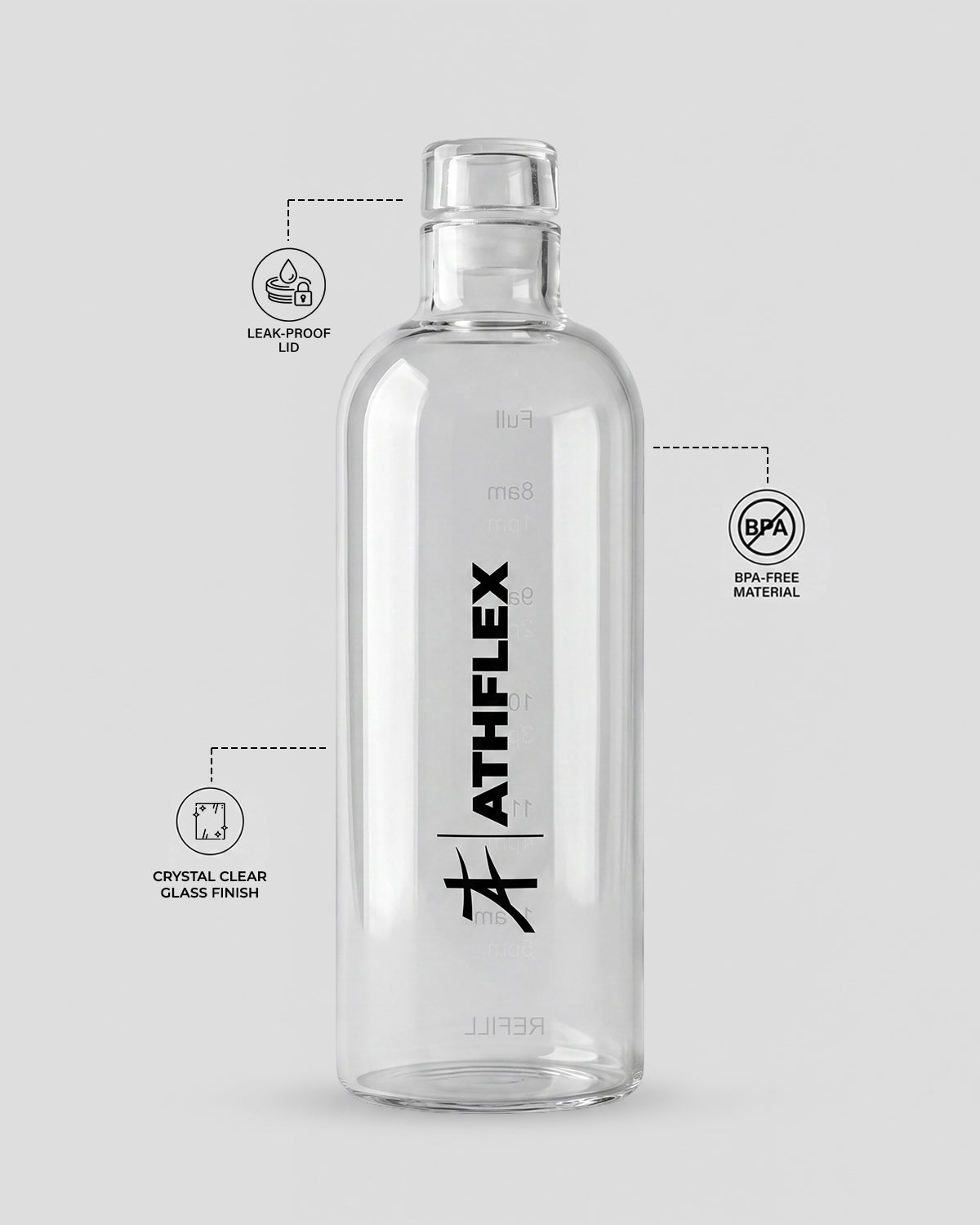 Athflex Hydra Glass Bottle