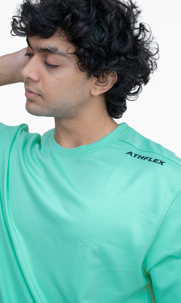 Flex Ample Oversize T-Shirt in Mint Green by Athflex - Perfect gym wear