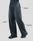Acid wash baggy pants