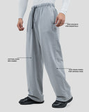 Acid wash baggy pants