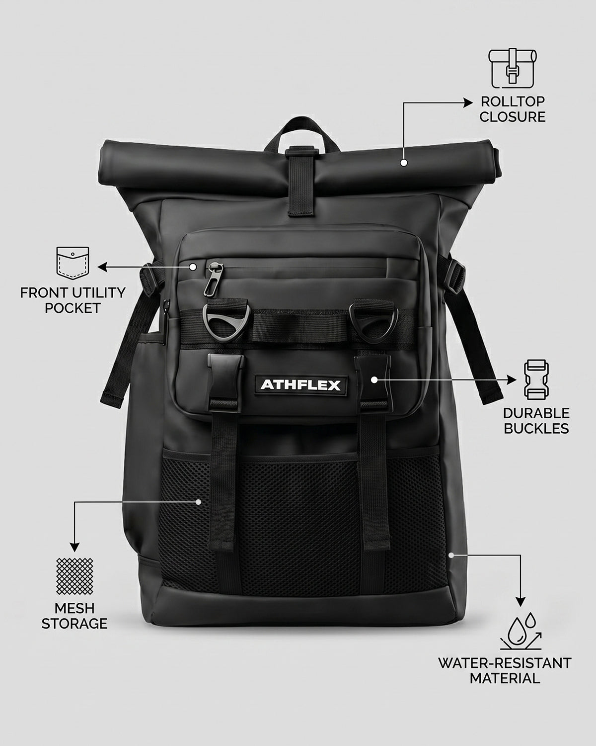 Athflex Roll Top Bag