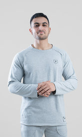 Full-Sleeve Raw T-shirt by Athflex in Grey - Gym t-shirts for men