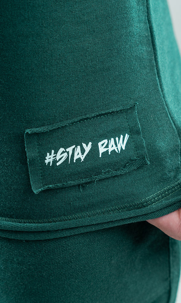 Raw Stringer Vest in Deep Green by Athflex - Gym Stringers