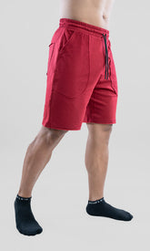 Raw shorts for men in Maroon - gym shorts for men by Athflex