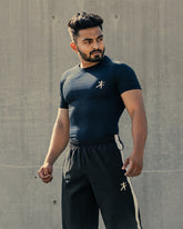 Pique Polo T-shirt (Berry Blue)