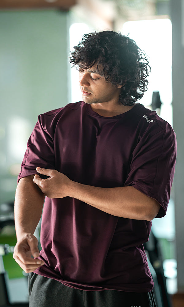 Flex Ample Oversize T-shirt (Deep Wine)