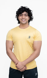 Hero T-Shirt by Athflex in Canary - Best Gym Wear in India